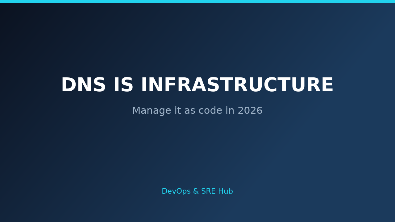 DNS Is Infrastructure: How SMBs Can Manage It as Code in 2026