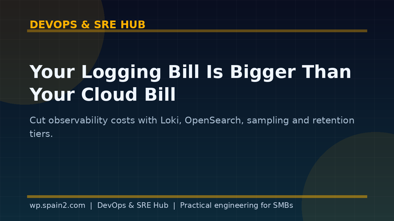 Your Logging Bill Is Bigger Than Your Cloud Bill: How SMBs Can Cut Observability Costs in 2026
