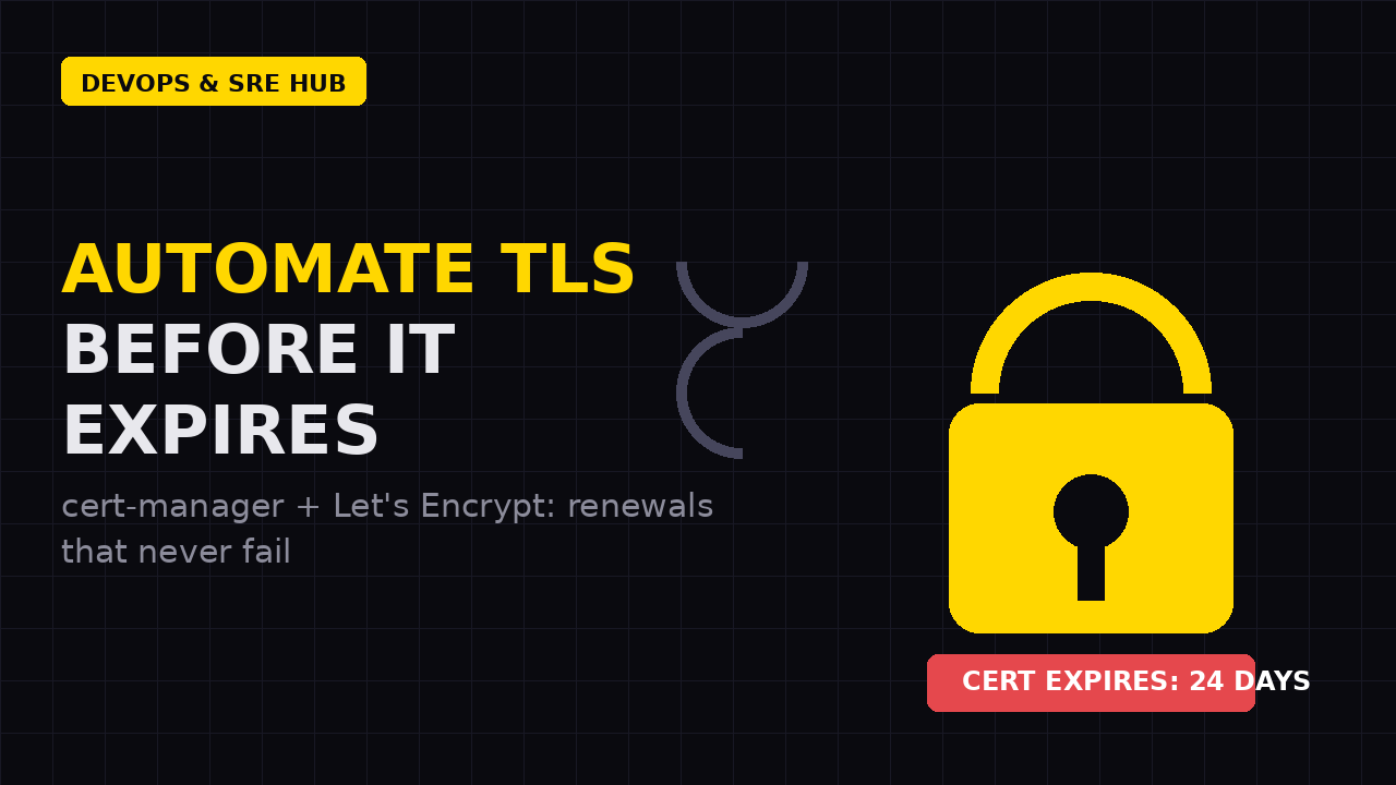 Your TLS Certificates Are About to Expire (and Take Your Site With Them): A cert-manager Guide for SMBs in 2026